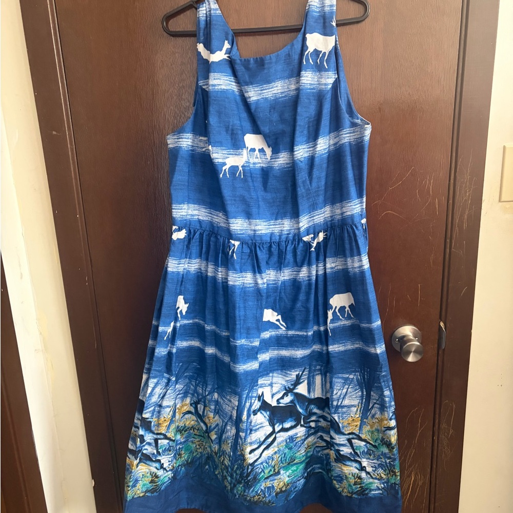 Hell Bunny 2XL Deer Print Dress